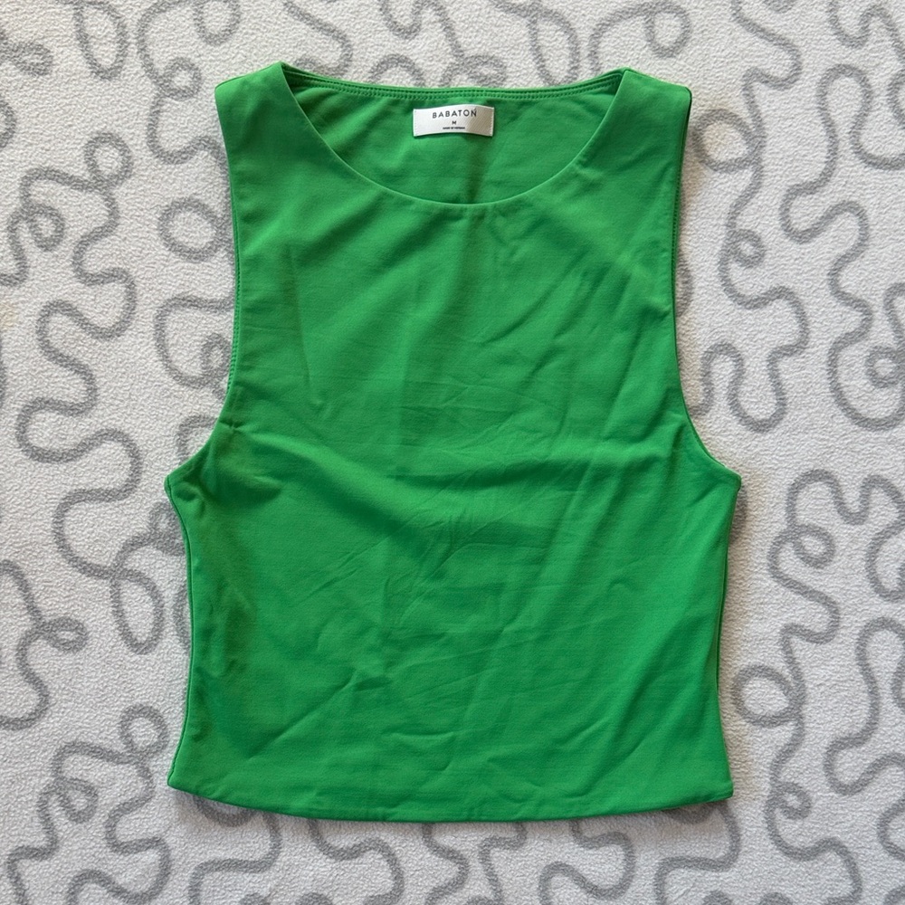 Babaton Green Sculpt Muscle Tank